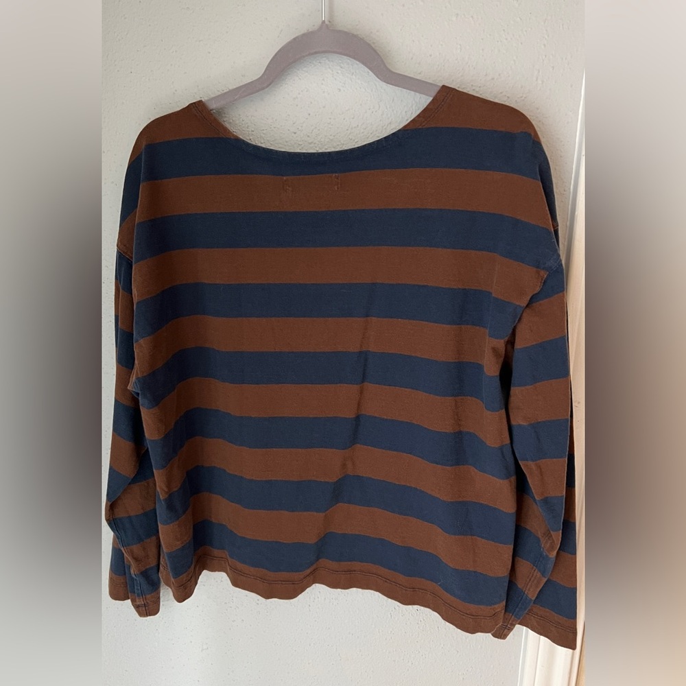 Women’s Everlane 3/4 Sleeve Striped Shirt
